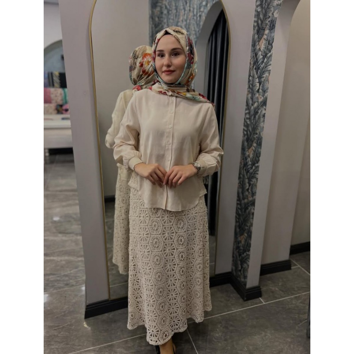 İNVEE DANTEL ETEKLİ TAKIM