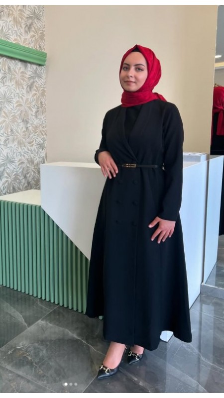 SELVİ ÇETİN CEKET ELBİSE ÇİFT DÜĞMELİ