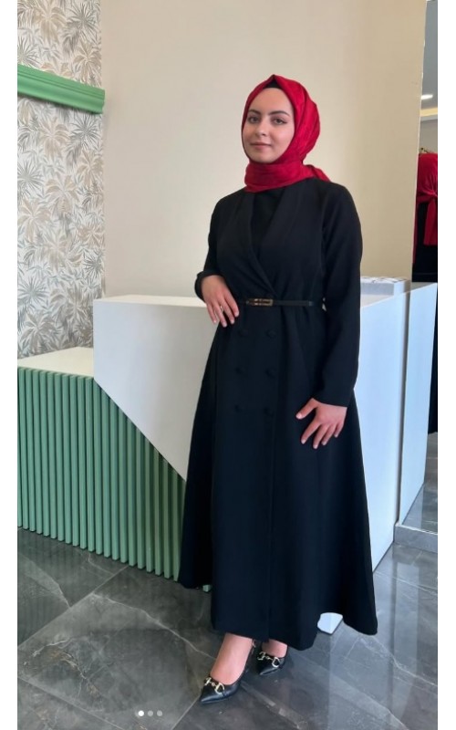 SELVİ ÇETİN CEKET ELBİSE ÇİFT DÜĞMELİ
