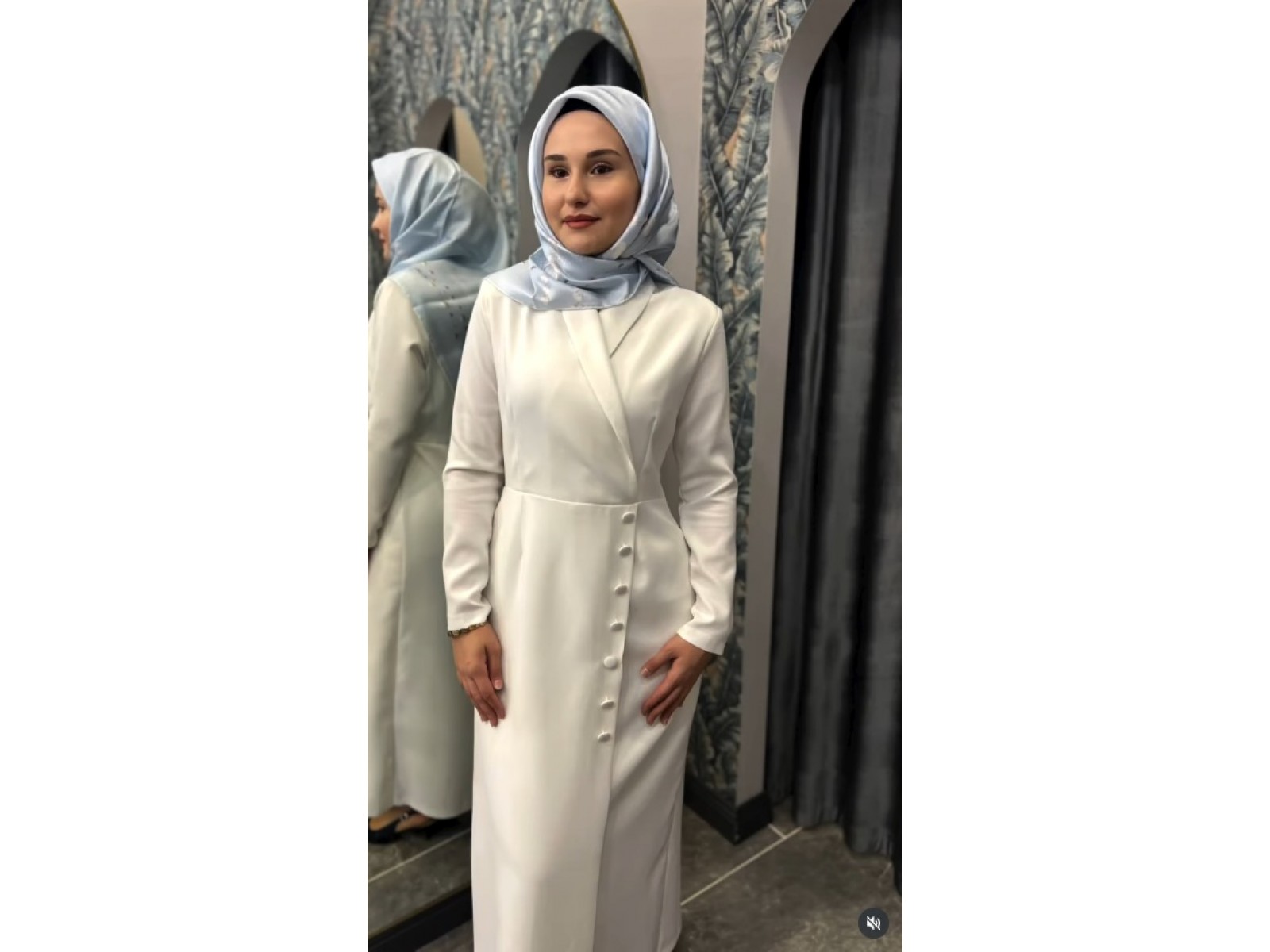 SELVİ ÇETİN CEKET ELBİSE - Ekru